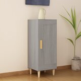 vidaXL Komoda siva sonoma 34,5x34x90 cm inženirski les Cene