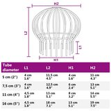  Zaštita od lišća za žljeb 8 pcs Srebrno 200 mm Nehrđajući čelik - 200 mm 8 | shoptok.hr