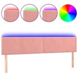  LED uzglavlje ružičasto 160x5x78/88 cm baršunasto | shoptok.hr