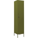  The Living Store Omara s ključavnico olivno zelena 35x46x180 cm jeklo - Omara S Ključavnico, (21450381) | Shoptok.si