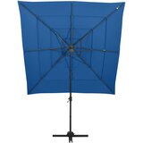  Vrtni suncobran s 4 razine i stupom 250 x 250 cm azurnoplavi | shoptok.hr
