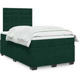  Krevet box spring s madracem tamnozeleni 120x190 cm baršunasti | shoptok.hr