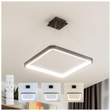  Brilagi - LED prigušiva luster na sajli FALCON SLIM LED/50W/230V 50x50 cm crna + daljinski upravljač | Eponuda.com