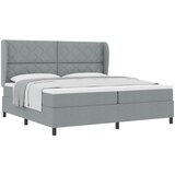  Krevet s opruga kutije Svjetlosiva 200 x 200 cm tkanina | shoptok.hr