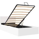 Hidraulični okvir za krevet umjetna koža LED bijeli 90 x 200 cm | shoptok.hr