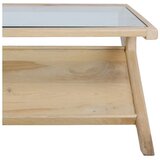Light & Living Stolić za kavu sa staklenom pločom stola u svijetloj prirodnoj boji 70x112 cm Yuki – | shoptok.hr