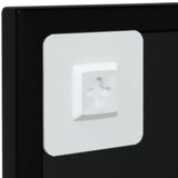  Zidna ogledala 2 kom crna 100 x 40 cm metalna | shoptok.hr