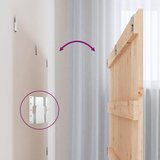  Zidno uzglavlje 127,5x3x60 cm od masivne borovine | shoptok.hr