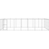 Vanjski kavez za pse od pocinčanog čelika 33,88 m² | shoptok.hr