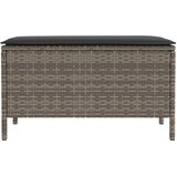  Vrtni otoman Siva i tamno siva 80 x 38 x 45 cm PE ratan | shoptok.hr