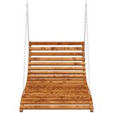Krevet za ljuljanje od savijenog drva i tikovine 115x147x46 cm | Eponuda.com
