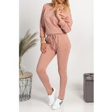 Fenzy Moderan Komplet Trenirke S Lađa Izrezom I Perlicama Kyla, Roza | shoptok.hr