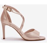 Sergio Leone Sandals With Intertwined Straps On Heels | shoptok.hr