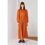 Trendyol Cinnamon Cotton Poplin Dress braon | narandžasta Cene