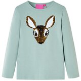 vidaXL Dječja majica dugih rukava srednja boja mente 92 | shoptok.hr