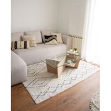 Kave Home Mizica s stekleno mizno ploščo v naravni barvi 60x110 cm Balwind – | Shoptok.si
