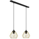  visilica na lanku AGAT 2xE27/15W/230V zlatna/crna | Eponuda.com