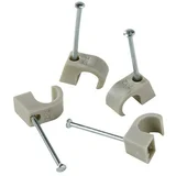 Objemka z žeblji (7 mm - 12 mm, 35 mm, 250 kos, Siva)