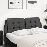  Jastuk za uzglavlje Zadar crni 140 cm od umjetne kože | shoptok.hr
