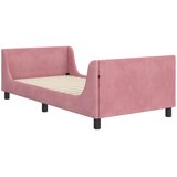  Krevet za djecu s uzglavljem Ružičasta 90 x 190 cm Baršun | shoptok.hr