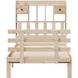  s regalom za knjige bez madraca 90x190 cm od borovine | shoptok.hr