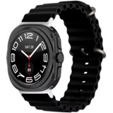  Silikonska narukvica za pametni sat Samsung Galaxy watch 7 ultra crna | Eponuda.com