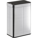 HOMCOM senzorski koš za smeti nerjaveče jeklo, plastika 41D x 26,5Š x 59V cm srebrno, (5000241857) | Shoptok.si