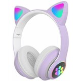 Venisymlis Brezžične Bluetooth slušalke Cat Ear z LED lučkami in mikrofonom – čez uho, (22102529) | Shoptok.si
