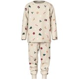 name it pižama DR DH 13234981 NMNVISMAS LS NIGHTSET U bež 110 | Shoptok.si
