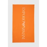 Emporio Armani Underwear Bombažna brisača oranžna barva