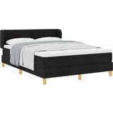 vidaXL Box Spring postelja z vzmetnico Črna 140x190 cm Tkanina, (22053069) Cene