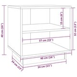 vidaXL Nočna omarica 2 kosa medeno rjava 40x34x40 cm trdna borovina | Shoptok.si