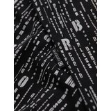 Ombre Cotton T-shirt with print and round neckline - black | Shoptok.si