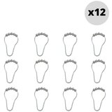 Spirella Kavlji za tuš zaveso v kompletu 12 ks v sijajno srebrni barvi 3,5 cm Anello – | Shoptok.si