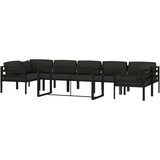  8-dijelna vrtna garnitura s jastucima aluminijska antracit | shoptok.hr
