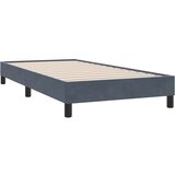 Maison Chic Posteljni okvir - Enojna postelja - Postelja za odrasle brez vzmetnice temno siva 90x220 cm žamet-J13013, (21770977) Cene