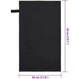 vidaXL Športne brisače 2 pcs Črna 50 x 30 cm Poliester in poliamid | Shoptok.si