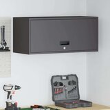  Ormar za zid u garaži Crna 80 x 33 x 35 cm Čelik s prahom | shoptok.hr