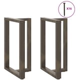  Noge za barski stol T-oblika 2 kom Crne 60x35x(90-91) cm Čelik | shoptok.hr