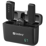 Sandberg Streamer USB-C Wireless Mic x2 brezžični mikrofon set | Shoptok.si