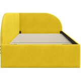  Kutni okvir kreveta s uzglavljem Žuta 80 cm x 200 cm Baršun | shoptok.hr