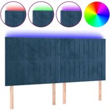 Uzglavlje tamnoplavo 200x5x118/128 cm od tkanine | shoptok.hr