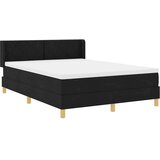 Box Postelja z vzmetnico z vzmetnico Črna 190 x 140 cm Poliester, (5000123637) | Shoptok.si