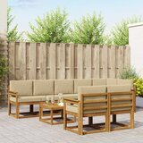  Set vanjskih sofa 9 kom. Prirodna i bež | shoptok.hr