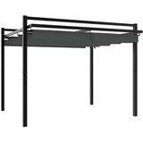  Vrtna sjenica s pomičnim krovom 3 x 3 m antracit aluminijska | shoptok.hr
