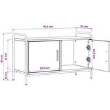  TV ormar 79 5 x 33 x 50 cm Hrast sonoma Konstruirano drvo - Hrast sonoma 79 5 x 33 x 50 cm | shoptok.hr