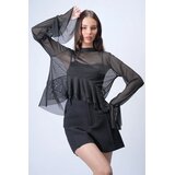 Trend Alacati Stili Ženska bluza Alc-X15045, Crna Cene