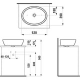 Laufen pro b nadgradni umivaonik 52 x 39 cm bez preliva | Eponuda.com