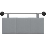  Držeće uzglavlje Zidne Svijetlo siva 110 x 55 x 5 cm tkanina - Svjetlosiva 100 cm bez LED | shoptok.hr