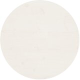  Ploča za stol bijela Ø 70 x 2,5 cm od masivne borovine | shoptok.hr
